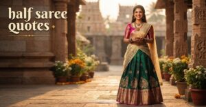 Half Saree qoutes