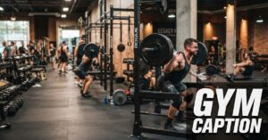 gym caption